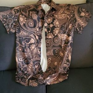 Patterned Button Up Shirt